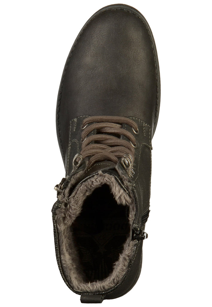 Dockers Stiefelette Lederimitat/Textil Schwarz - surf4shoes