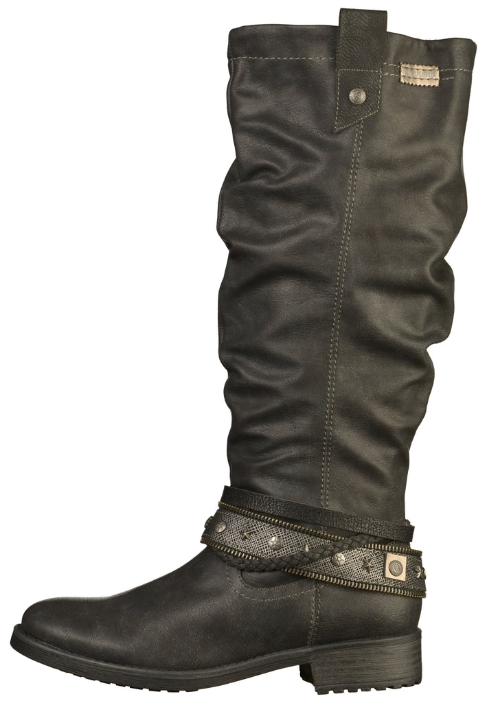 Dockers Stiefel Lederimitat Schwarz - surf4shoes