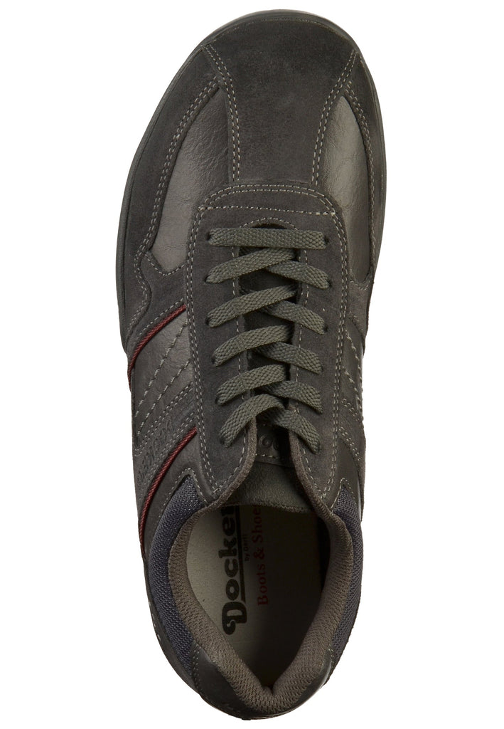 Dockers Sneaker Lederimitat/Textil Dunkelgrau - surf4shoes
