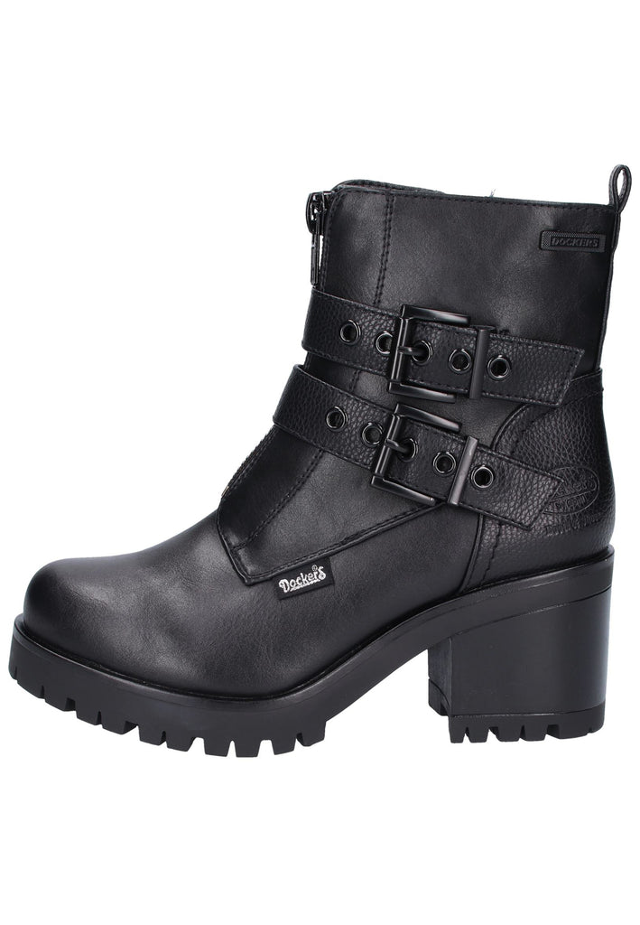 Dockers Stiefelette Lederimitat Schwarz - surf4shoes