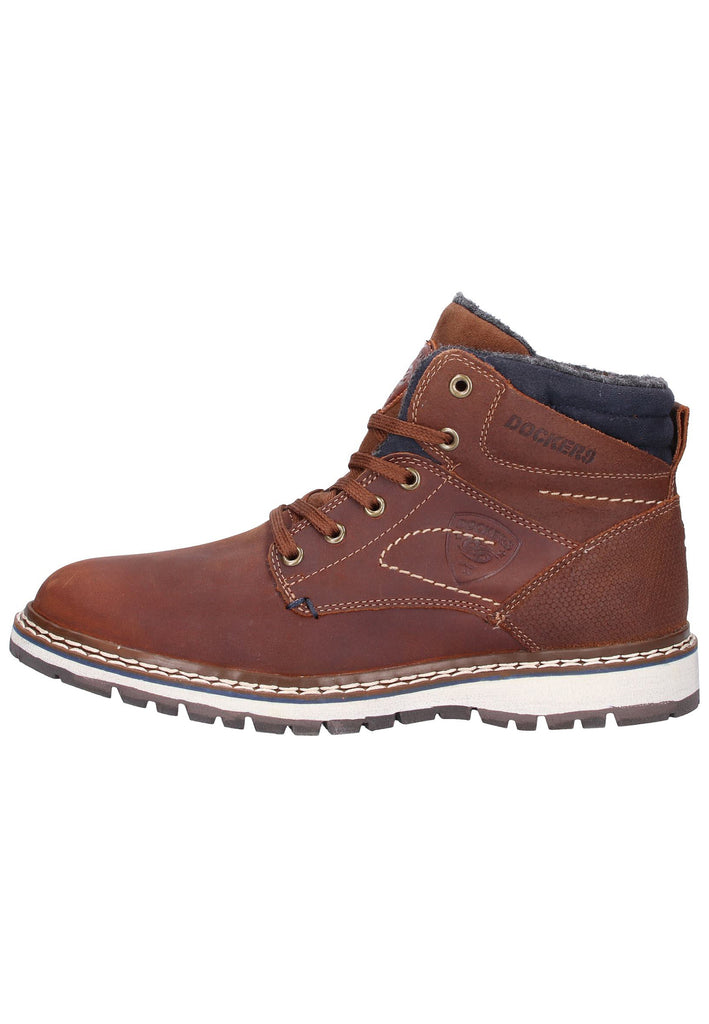 Dockers Stiefelette Leder/Textil Braun - surf4shoes