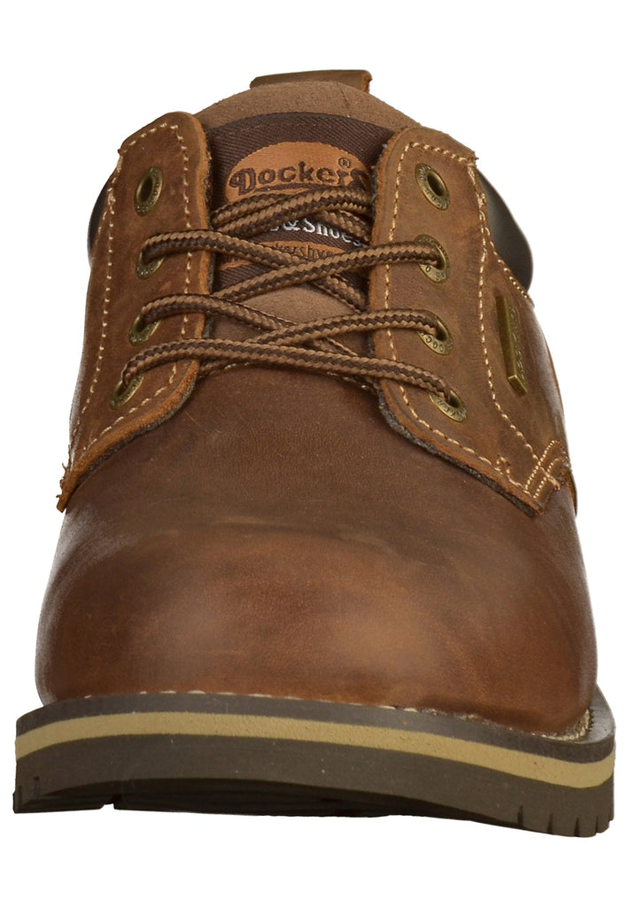 Dockers Halbschuhe Leder Braun - surf4shoes
