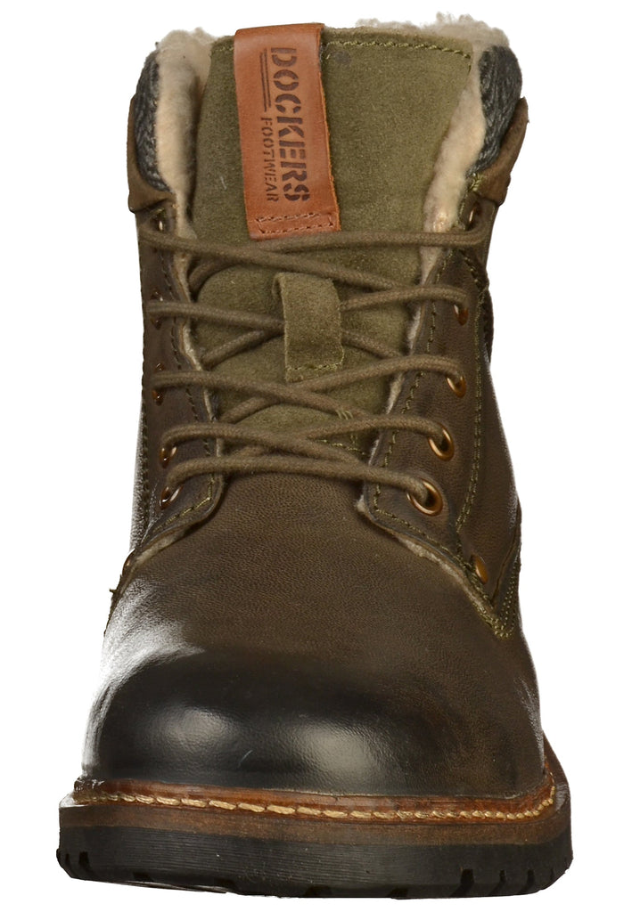 Dockers Stiefelette Leder Oliv - surf4shoes