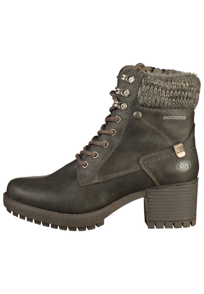Dockers Stiefelette Lederimitat Schwarz - surf4shoes