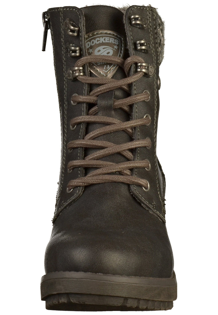 Dockers Stiefelette Lederimitat Schwarz - surf4shoes