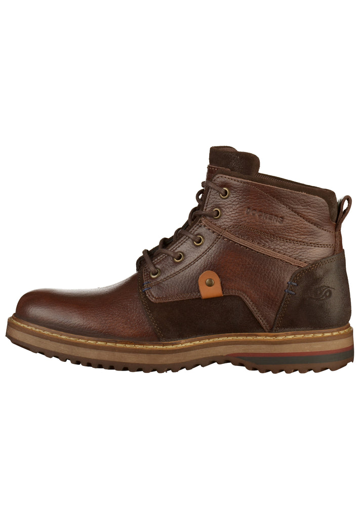 Dockers Stiefelette Leder Dunkelbraun - surf4shoes