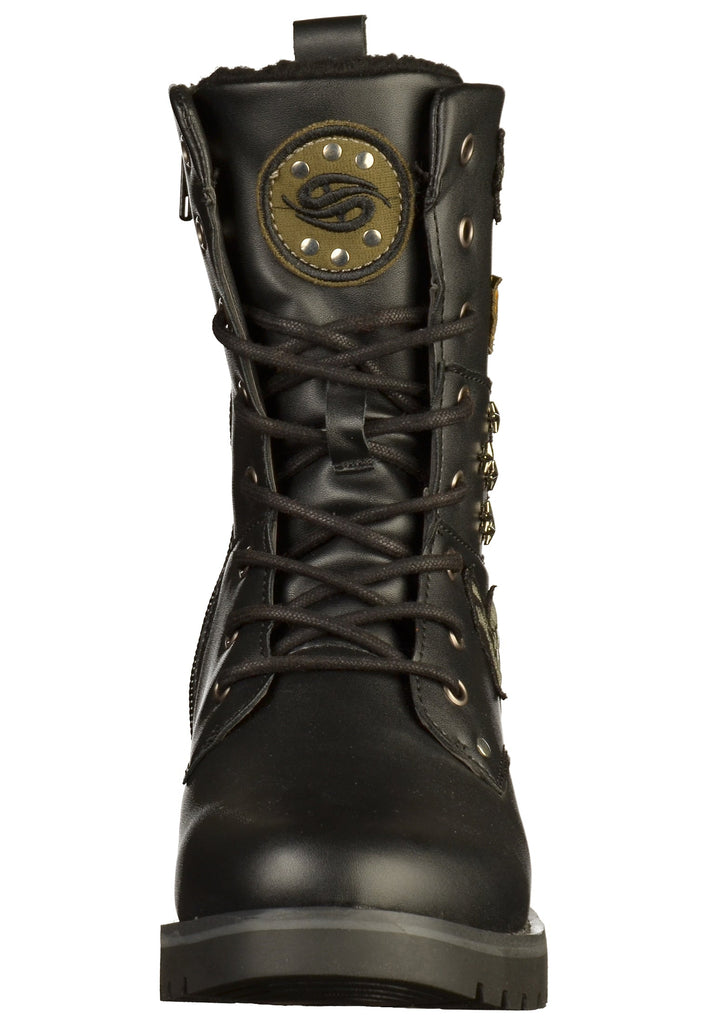 Dockers Stiefelette Lederimitat Schwarz - surf4shoes