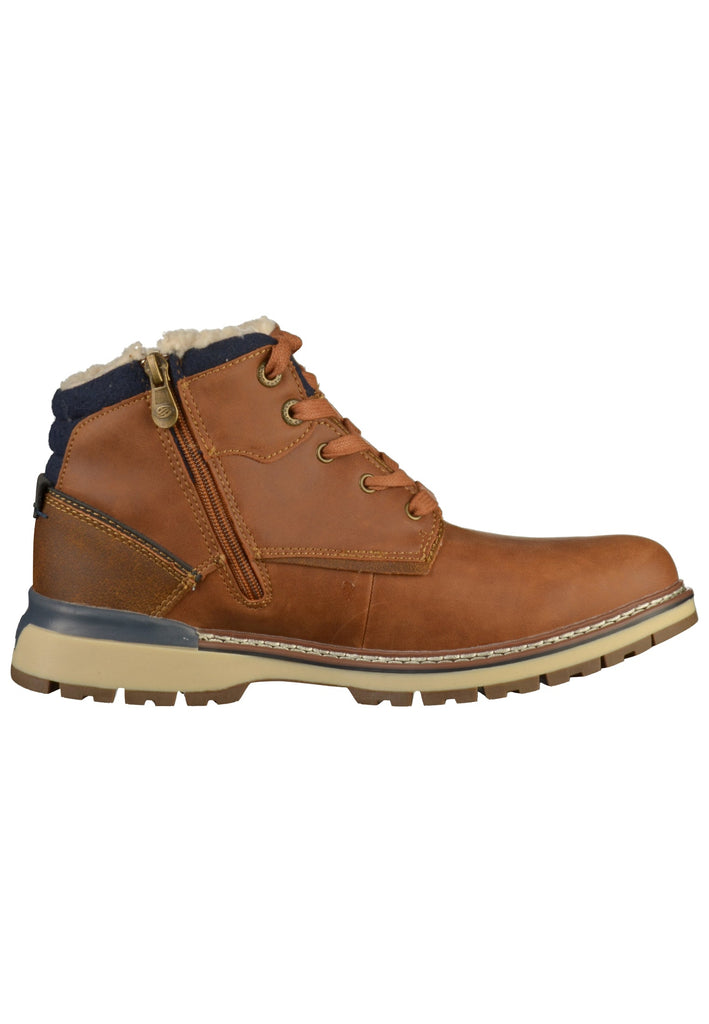 Dockers Stiefelette Lederimitat Cognac - surf4shoes