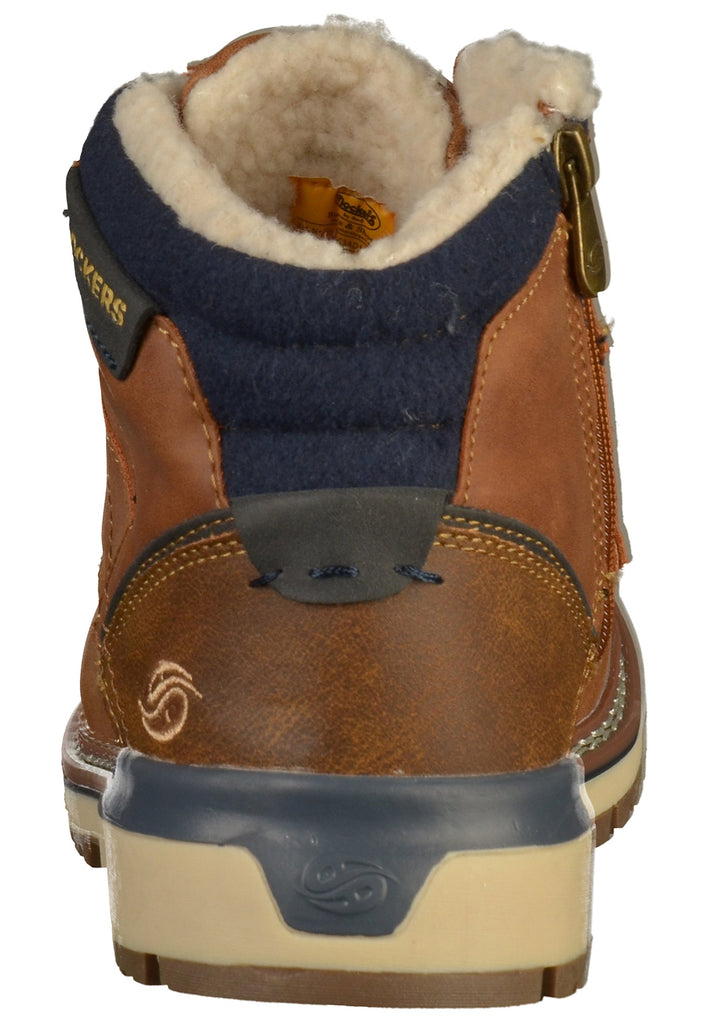 Dockers Stiefelette Lederimitat Cognac - surf4shoes