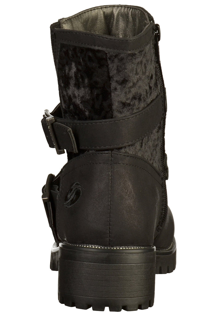 Dockers Stiefelette Lederimitat/Textil Schwarz - surf4shoes