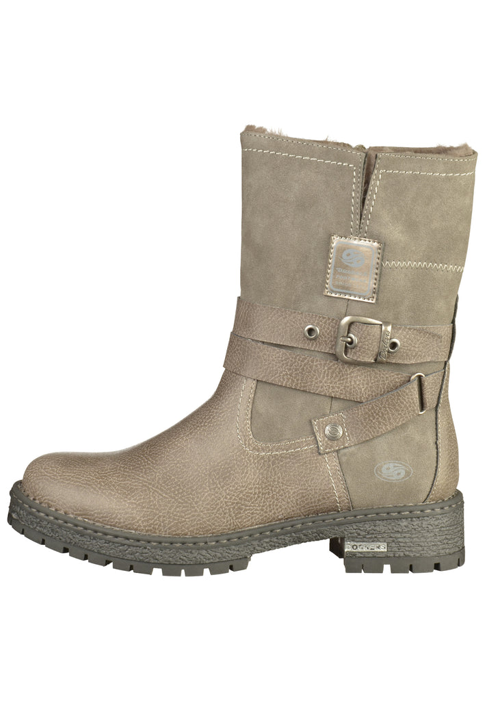 Dockers Stiefel Lederimitat Dunkelgrau - surf4shoes