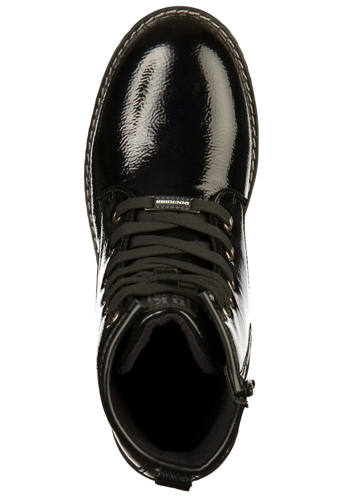 Dockers Stiefelette Lederimitat Schwarz - surf4shoes
