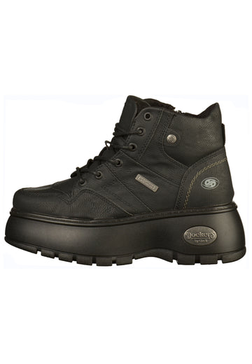 Dockers Stiefelette Lederimitat Schwarz - surf4shoes