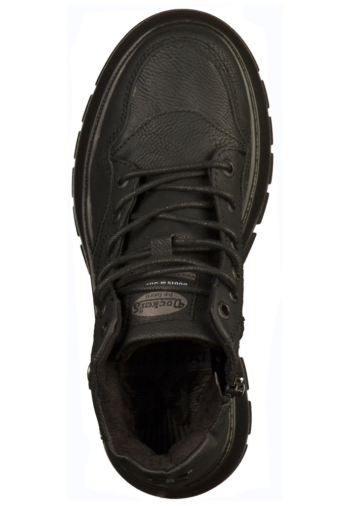 Dockers Stiefelette Lederimitat Schwarz - surf4shoes