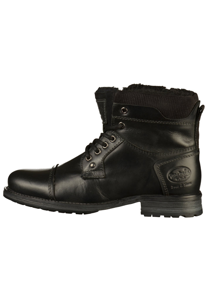 Dockers Stiefelette Leder/Textil Schwarz - surf4shoes