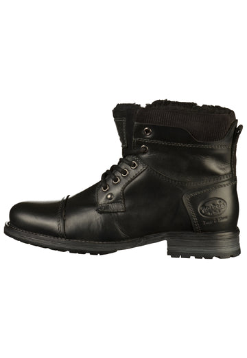Dockers Stiefelette Leder/Textil Schwarz - surf4shoes