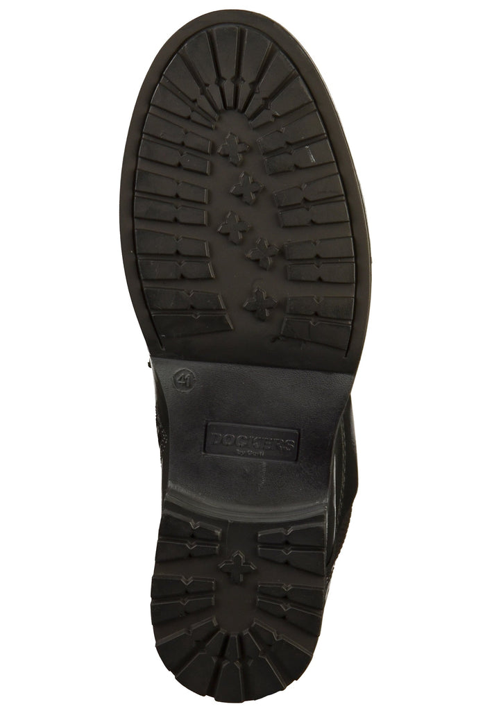 Dockers Stiefelette Leder/Textil Schwarz - surf4shoes