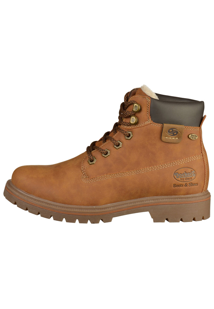 Dockers Stiefelette Lederimitat Cognac - surf4shoes
