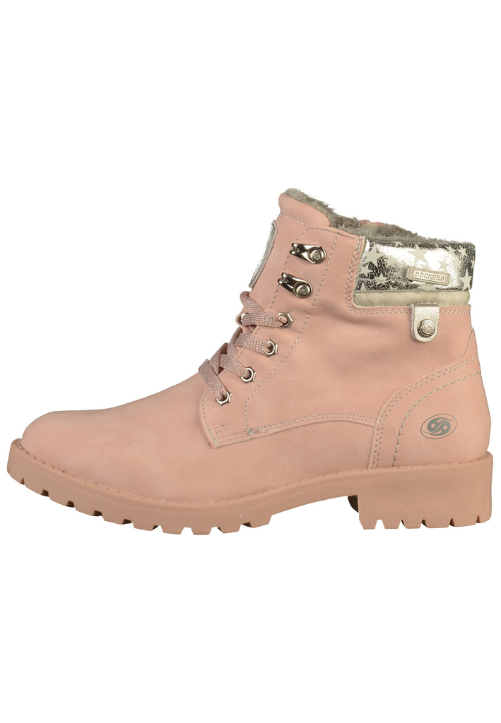 Dockers Stiefelette Lederimitat Rosa - surf4shoes