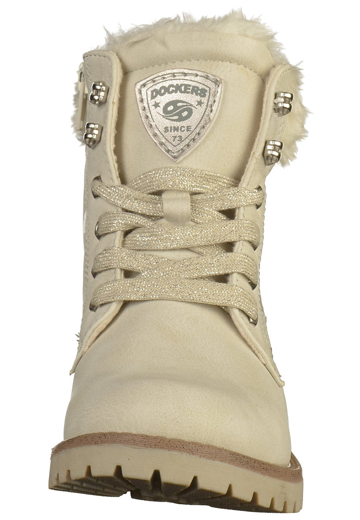 Dockers Stiefelette Lederimitat Weiß - surf4shoes