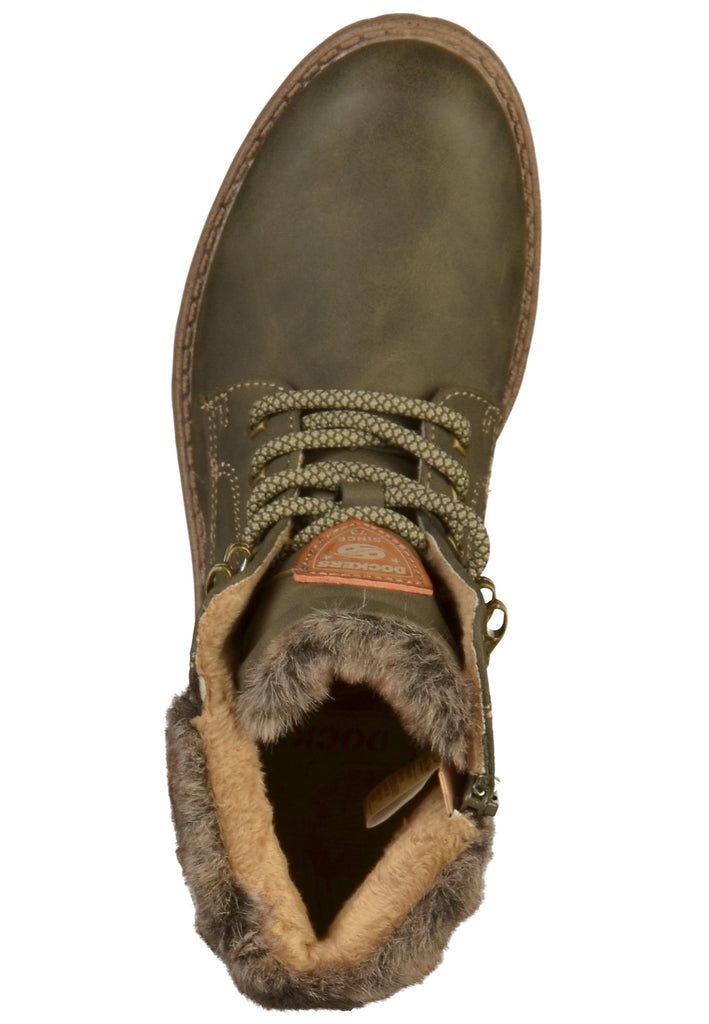 Dockers Stiefelette Lederimitat Olive - surf4shoes