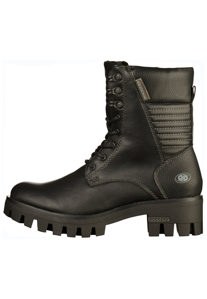 Dockers Stiefelette Lederimitat Schwarz - surf4shoes