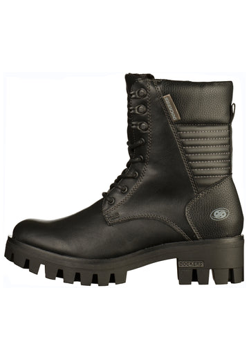 Dockers Stiefelette Lederimitat Schwarz - surf4shoes