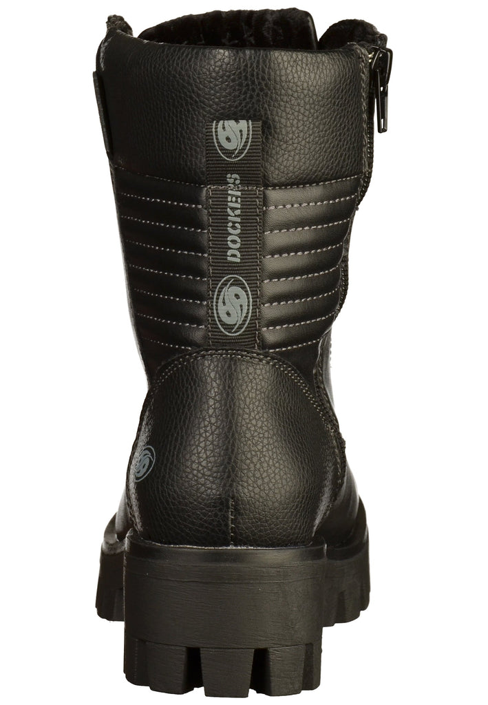 Dockers Stiefelette Lederimitat Schwarz - surf4shoes