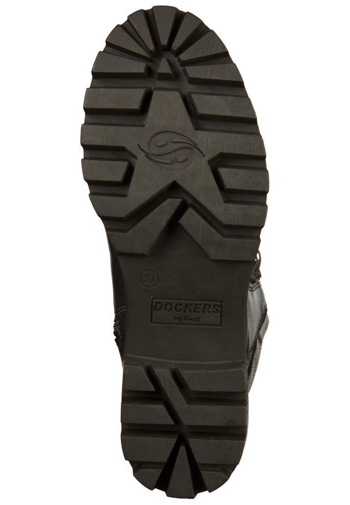 Dockers Stiefelette Lederimitat Schwarz - surf4shoes