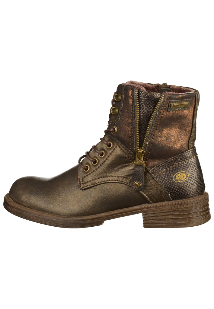 Dockers Stiefelette Lederimitat Dunkelbraun - surf4shoes
