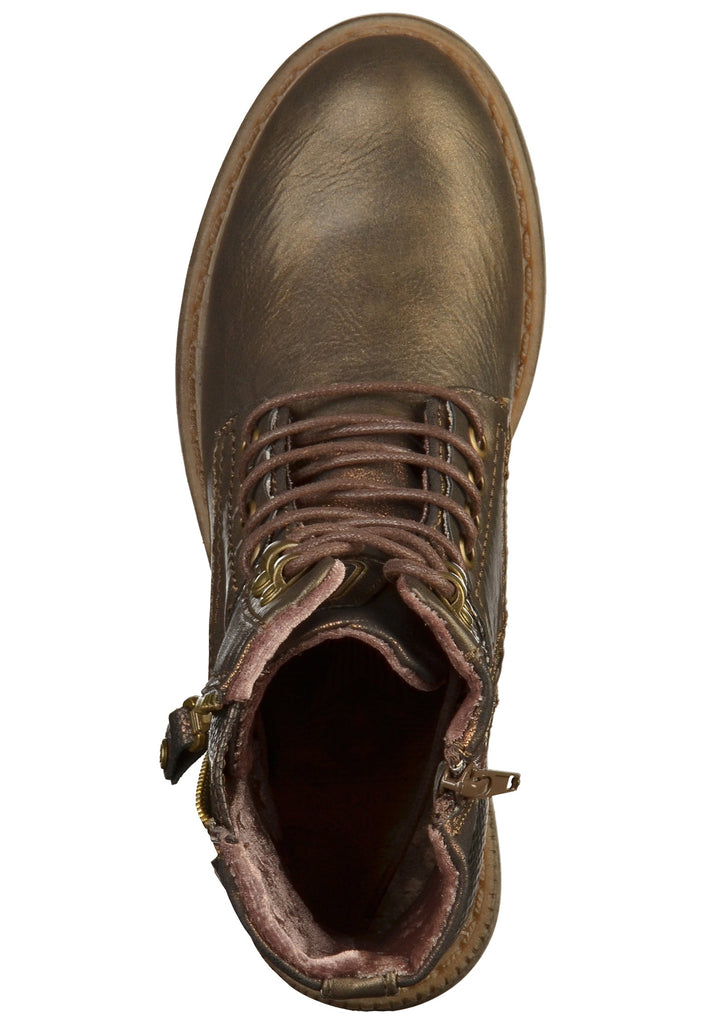 Dockers Stiefelette Lederimitat Dunkelbraun - surf4shoes