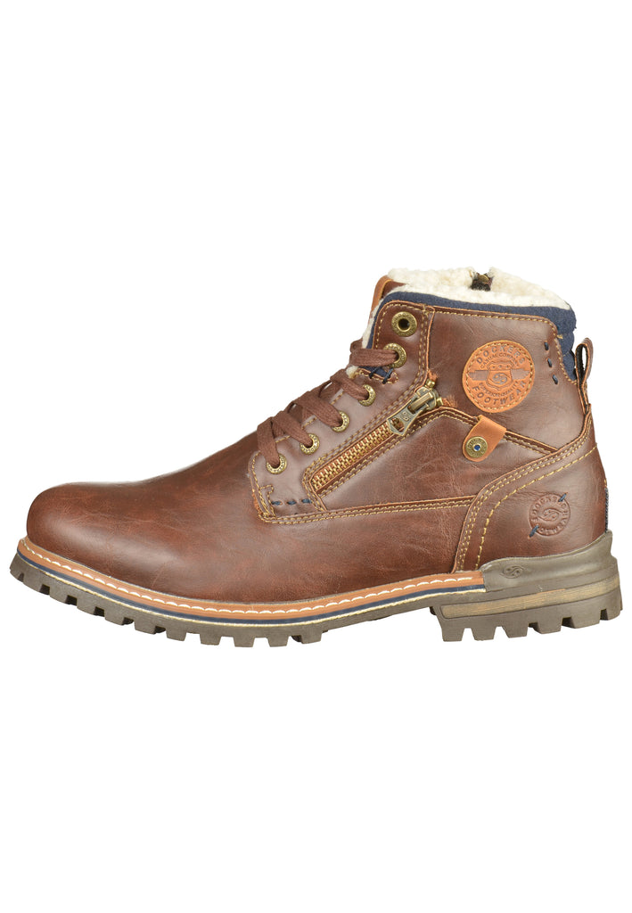 Dockers Stiefelette Lederimitat Braun - surf4shoes