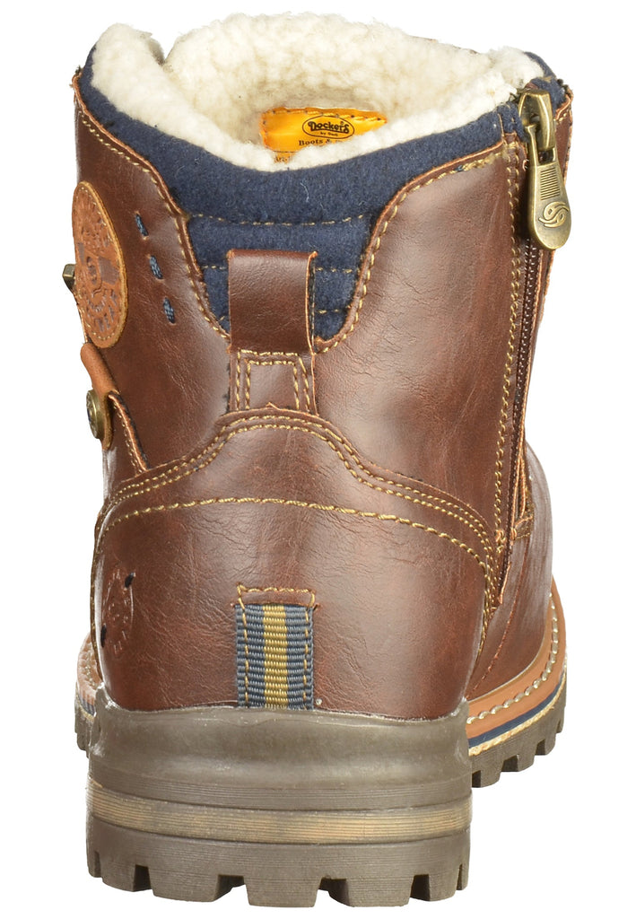 Dockers Stiefelette Lederimitat Braun - surf4shoes