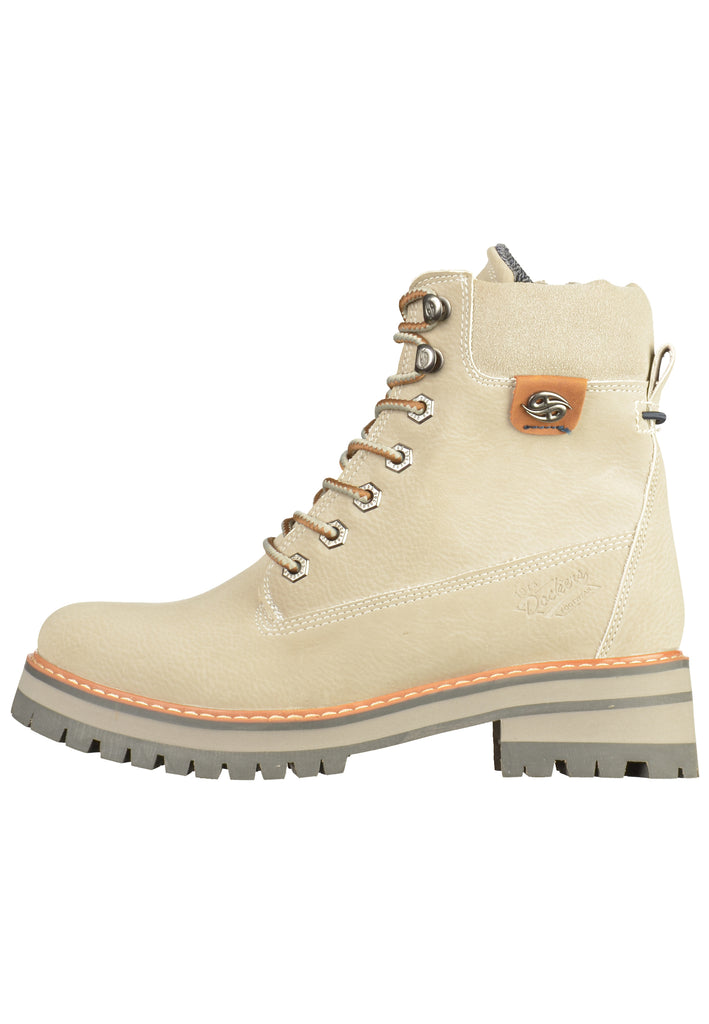 Dockers Stiefelette Lederimitat Hellgrau - surf4shoes