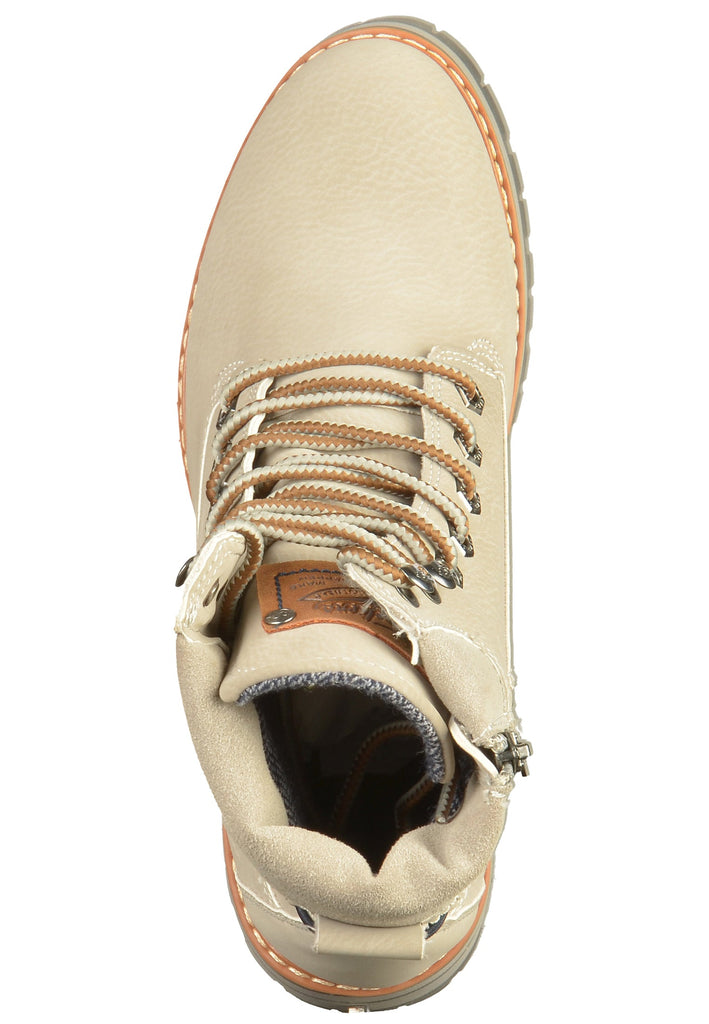 Dockers Stiefelette Lederimitat Hellgrau - surf4shoes