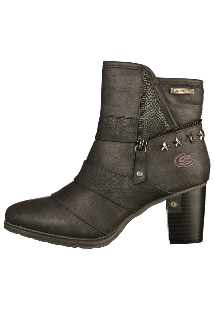 Dockers Stiefelette Lederimitat Schwarz - surf4shoes