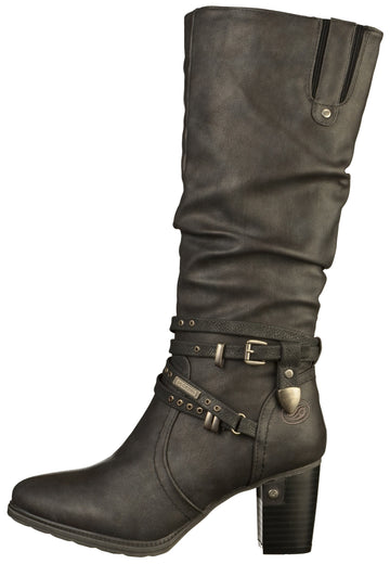 Dockers Stiefel Lederimitat Schwarz - surf4shoes
