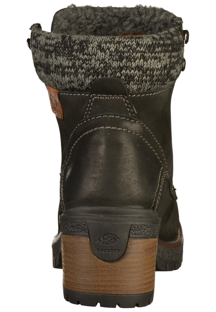 Dockers Stiefelette Leder Schwarz - surf4shoes