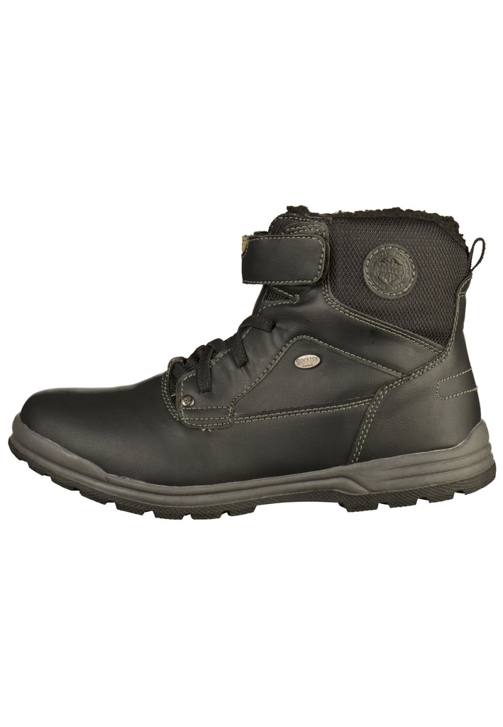 Dockers Stiefelette Lederimitat/Textil Schwarz - surf4shoes