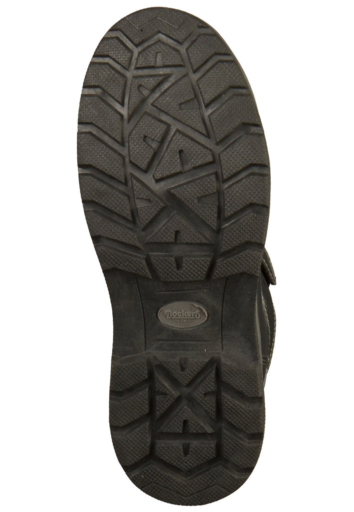 Dockers Stiefelette Lederimitat/Textil Schwarz - surf4shoes