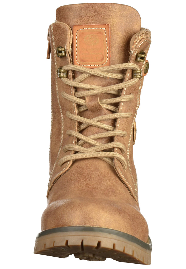 Dockers Stiefelette Lederimitat/Textil Beige - surf4shoes