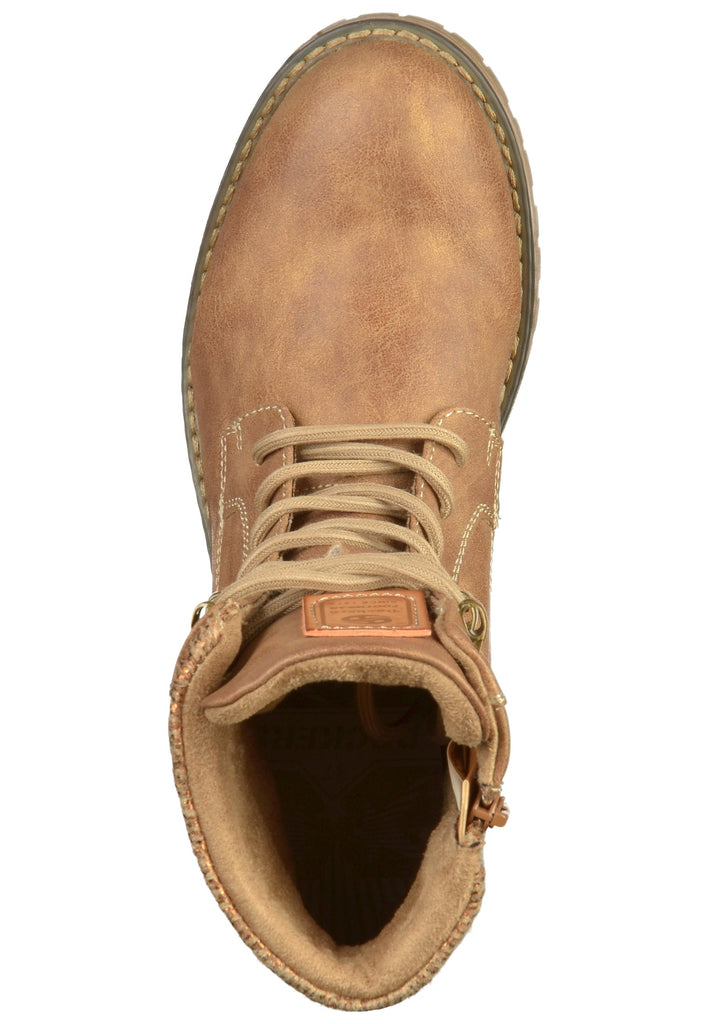 Dockers Stiefelette Lederimitat/Textil Beige - surf4shoes