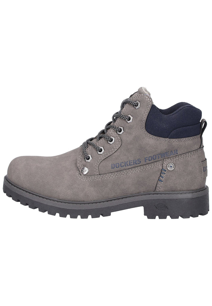 Dockers Stiefelette Lederimitat Dunkelgrau - surf4shoes