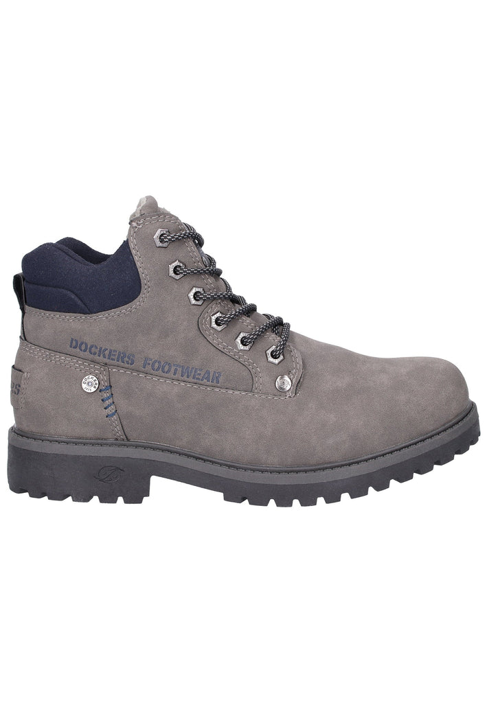 Dockers Stiefelette Lederimitat Dunkelgrau - surf4shoes