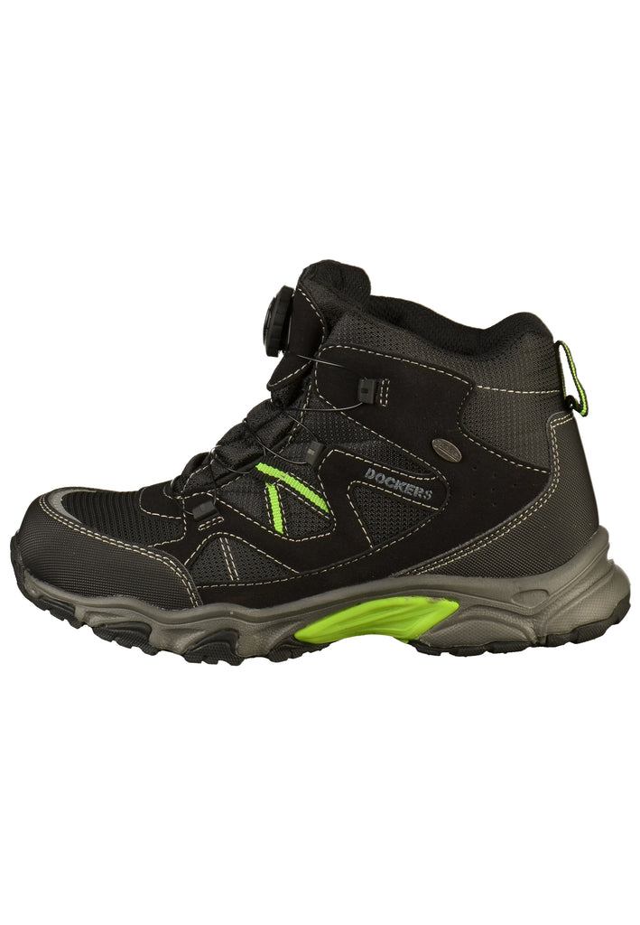 Dockers Wanderschuhe Lederimitat/Textil Schwarz - surf4shoes