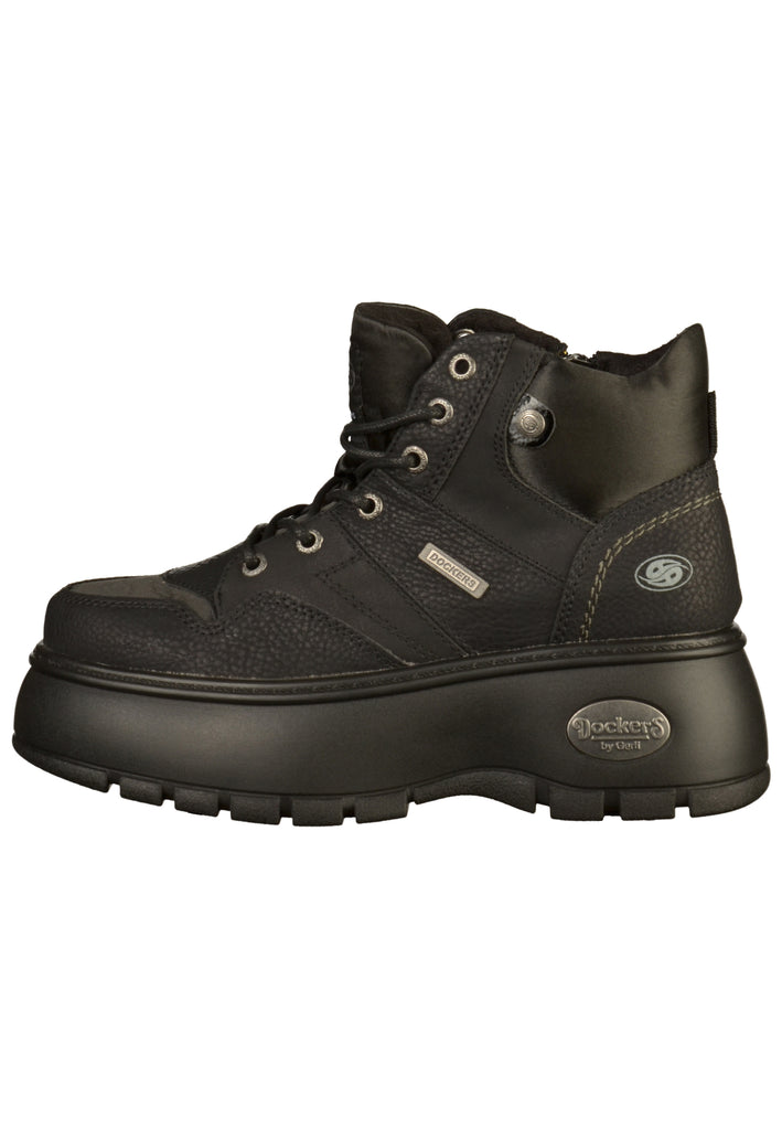 Dockers Stiefelette Lederimitat Schwarz - surf4shoes