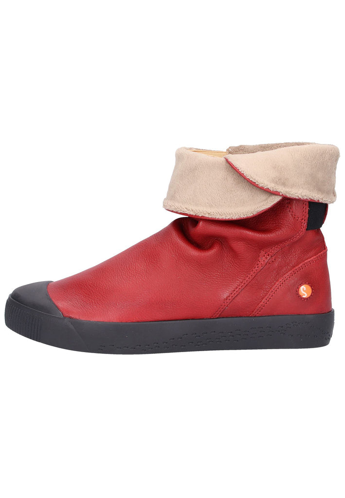 softinos Stiefelette Leder Rot - surf4shoes