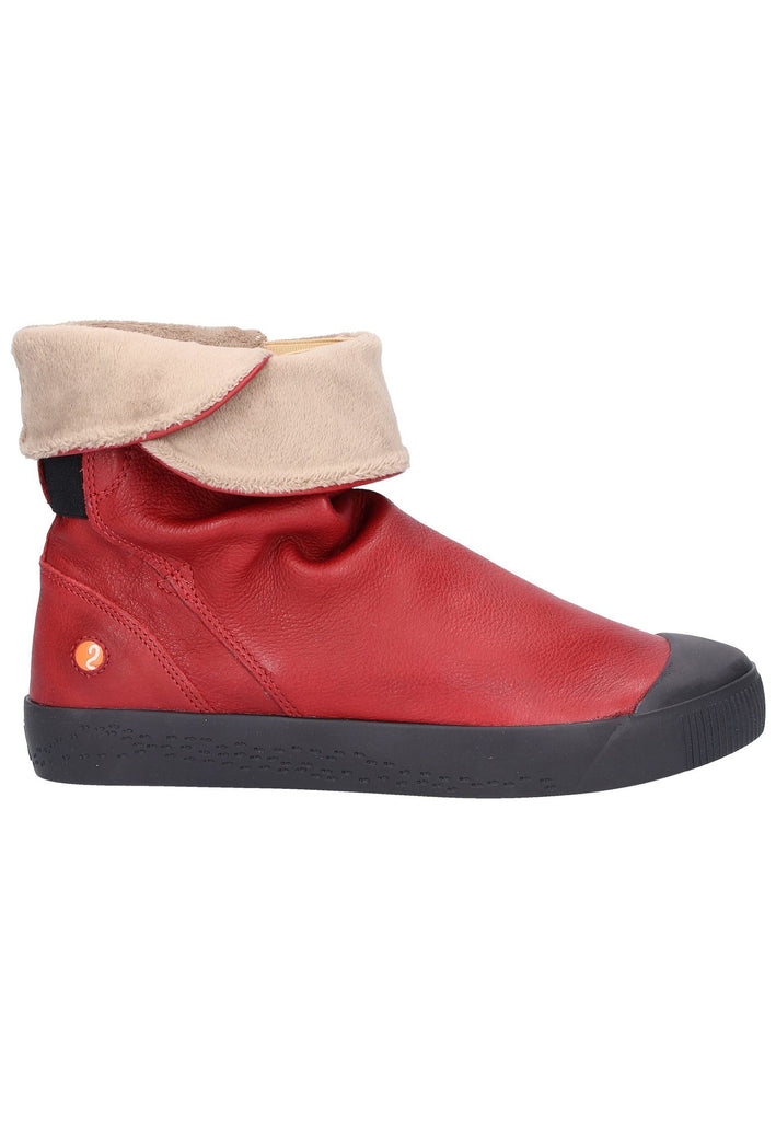 softinos Stiefelette Leder Rot - surf4shoes