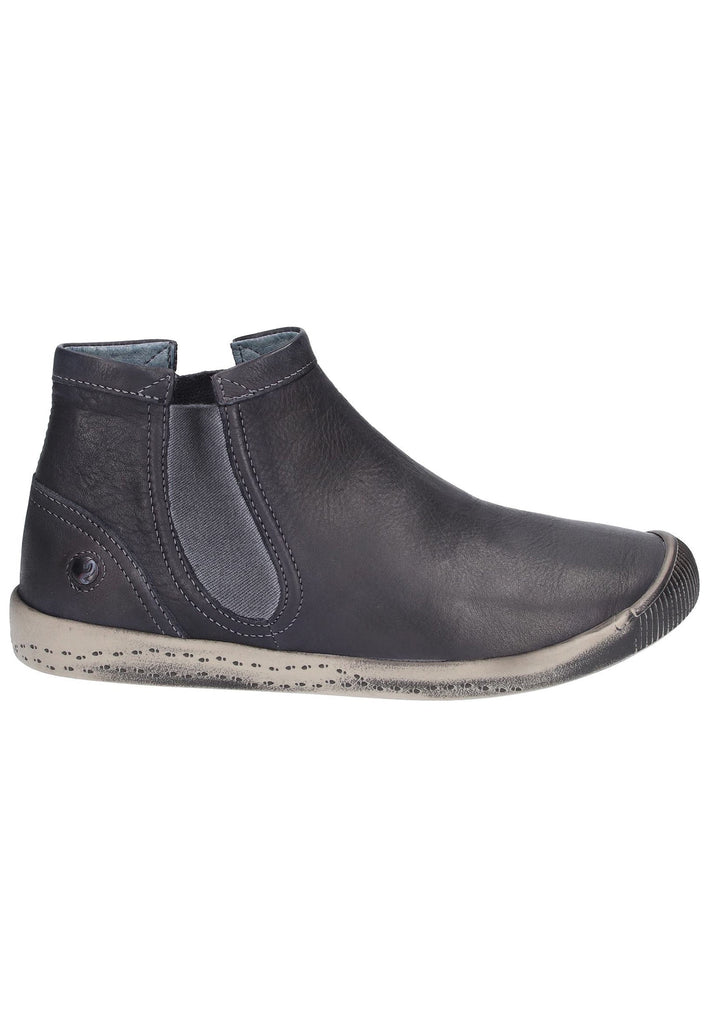 softinos Stiefelette Leder Anthrazit - surf4shoes