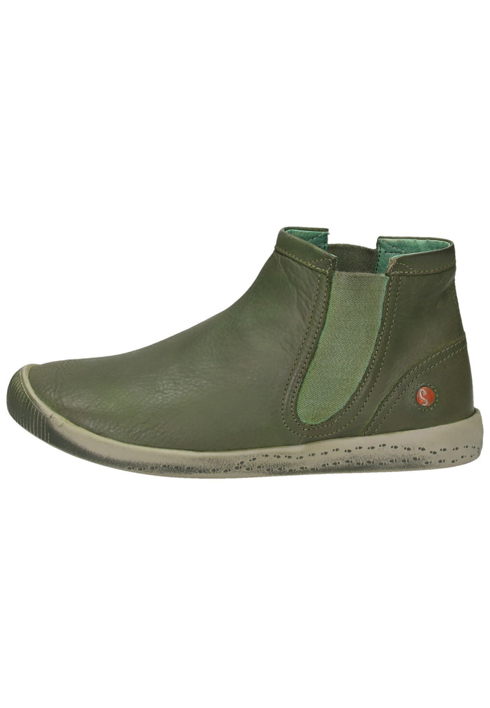 softinos Stiefelette Leder Oliv - surf4shoes